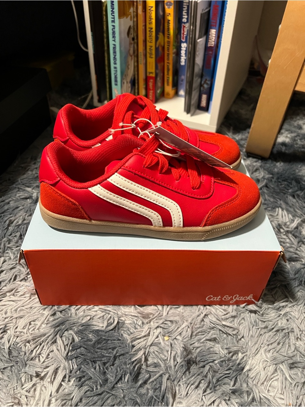 Cat & Jack Red Boston Sneakers